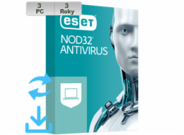 ESET NOD32 Antivirus 20XX 3PC na 3r El.lic AKT