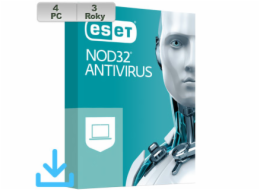 ESET NOD32 Antivirus 20XX 4PC na 3r El.lic