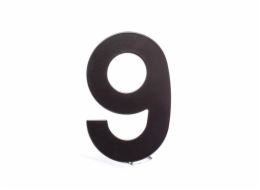 Číslo "9", matná černá, 145 mm