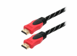Kabel BLOW HDMI M, HDMI M, 5m, černo/červený 92-057