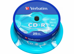 Verbatim CD-R 700 MB 52x 25 kusů (43432)