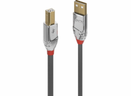 Lindy USB-A - USB-B USB kabel 2 m stříbrný (36642)