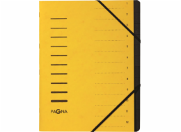 Pagna Folder 12 Fächer 1-12 gelb