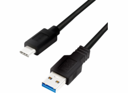 LogiLink USB-A - USB-C kabel USB 1 m černý (CU0168)