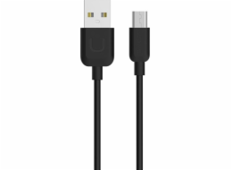 Usams USB-A - microUSB USB kabel 1 m černý (MICUSBXD01)