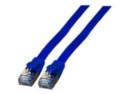 EFB RJ45 U/FTP plochý kabel, kat. 6A, PVC, 0,25 m, modrý (K5545BL.0.25)
