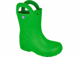 Dětské holínky Crocs Handle It Kids tmavě zelené - (12803) 33-34