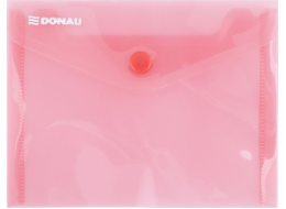 Donau DONAU složka na obálky s patentním uzávěrem, PP, A6, 180 mikronů, červená