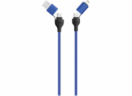 USB 2GO USB-A – kabel USB-C 1,2 m modrý (797368)