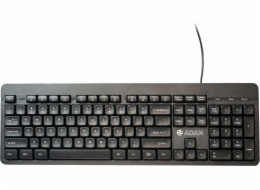 Klávesnice Adax ADAX MC-5502 USB drátová klávesnice 1,8m černá