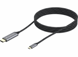 Conceptronic USB-C - HDMI kabel 2 m Černostříbrný (ABBY10G)
