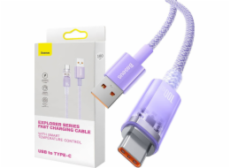 Baseus USB-A - USB-C USB kabel 2 m fialový (CATS010505)