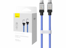 Baseus USB-C – USB-C kabel USB 2 m Modrý (CAKW000303)