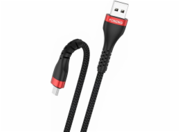 Foneng USB-A - microUSB USB kabel 1 m černý (X82 Micro)