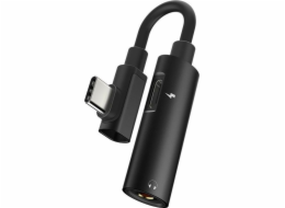 Hoco LS19 USB-C USB adaptér – Jack 3,5 mm černý (6957531080749)