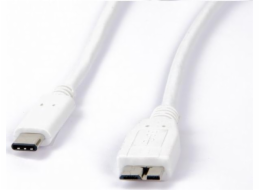 LMP USB-C - microUSB USB kabel 1 m Bílý (LMP-USBC-MUSB-W)