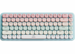 Ugreen klávesnice Bezdrátová mechanická klávesnice UGREEN KU101 BT (růžová a modrá)