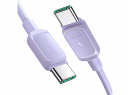 Joyroom USB-C – USB-C kabel USB-C 1,2 m fialový (JYR757)