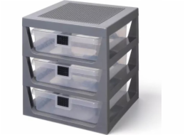  Úložný stojan LEGO se 3 zásuvkami, úložný box