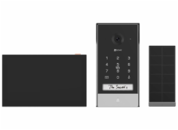 EZVIZ chytrý domácí interkom EP7/ Wi-Fi/ 2K/ 7" dotykový monitor/ videotelefon/ bezdrátový zvonek/ IP65/ černo-stříbrný