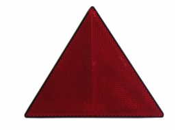 Červený nalepovací reflektor, trojúhelník, 153x133 mm