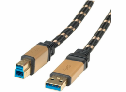 Roline USB-A USB kabel – 3 m Black Gold (11.02.8903)
