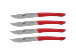 Berkel steak knife set 4-pcs. Color red