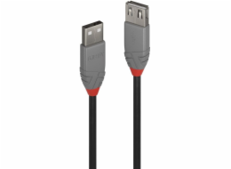 Lindy USB-A - USB-A kabel USB 5 m černý (36705)
