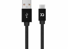 Xqisit USB-A – USB-C kabel USB 1,8 m černý (112200)