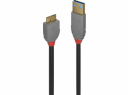 Lindy USB-A - micro-B USB kabel 1 m černý (36766)