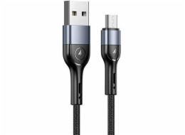 Usams USB-A - microUSB USB kabel 1 m černý (112225)