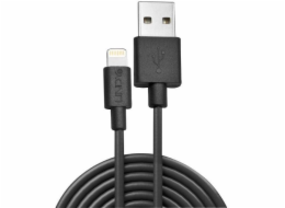 Lindy USB-A – Lightning kabel 3 m černý (31322)