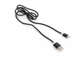 Platinet USB-A - Lightning kabel 1 m černý (PUCDPFB1B)