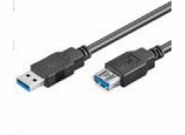 USB MicroConnect USB-A – USB-A kabel 5 m černý (USB3.0AAF5B)