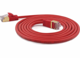 Wantec  2,00mCat.7 RohCable Patch Cable S/STP RJ45 konektor na červeném - Síťový - Patch Cable Síťový kabel (7161)
