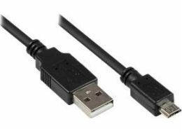 Dobré připojení USB-A - microUSB USB kabel 1,8 m černý (93181)