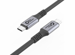 MicroConnect USB kabel USB-C – USB-C 2 m černo-stříbrný (USB3.2CC2)