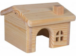 Trixie Dřevěný domeček z borovicového dřeva pro křečka 15×11×15 cm