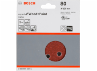 Bosch brusny list C 430 D125MM drevo zrnitost 80 5 ks
