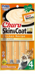 INABA Churu Skin&Coat Chicken recipe - pamlsek pro kočky - 4x14 g