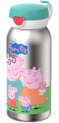 Mepal Steel Bottle Flip Cap Campus 600 ml Peppa Pig 107489065412