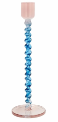 Lumarko Skleněný svícen Simple Blue/Růžový (31322)