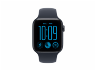 Apple Chytré hodinky Watch SE 3 GPS, 40mm pouzdro z nočního hliníku, tmavě modrý sportovní řemínek - velikost S/M