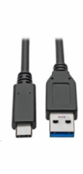 PremiumCord kabel USB-C - USB 3.0 A (USB 3.2 generation 2, 3A, 10Gbit/s) 0.15m
