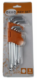 Sada šestihranných klíčů YF-70005 9 ks. 1,5-10 mm OKKO