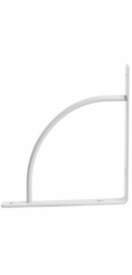 Policový držák HAUSHALT HH81717, 180×180 mm, bílý