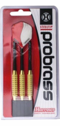Strelyte Harrows Pro Brass Medium 21g, černá, 3 ks.