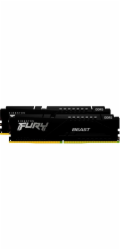 Kingston DIMM 32 GB DDR5-6000 (2x 16 GB) duální sada (černá, KF560C30BBEK2-32, Fury Beast, INTEL XMP, AMD EXPO)