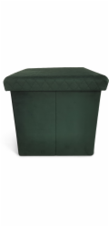 Pouf Domoletti Mateo, zelený, 38 cm x 38 cm x 38 cm
