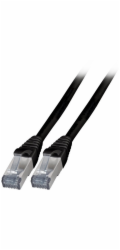 EFB Patchcord Cat6a SFTP 3m 100% Cu LSZH TPE černý